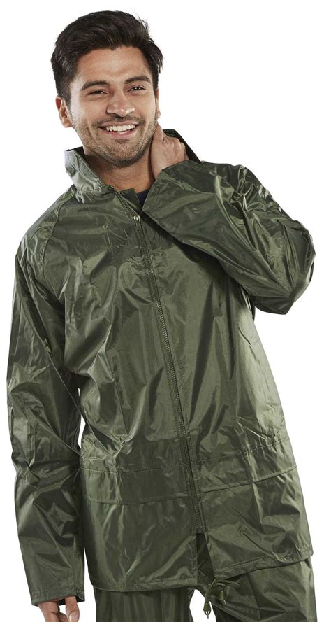 Nylon B-Dri Waterproof Jacket Navy or Olive NBDJ - PPE Stores