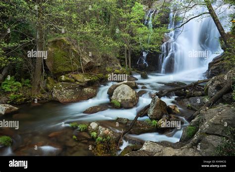 Las Nogaledas Waterfalls, Jerte Valley, Cáceres province, Extremadura, Spain Stock Photo - Alamy