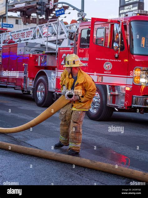 Los Angeles, CA, USA – November 3, 2022: Los Angeles Fire Department ...