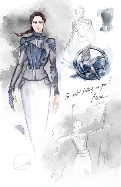 See Exclusive Sketches of the "Mockingjay" Battle Outfit | Hunger games costume, Hunger games ...