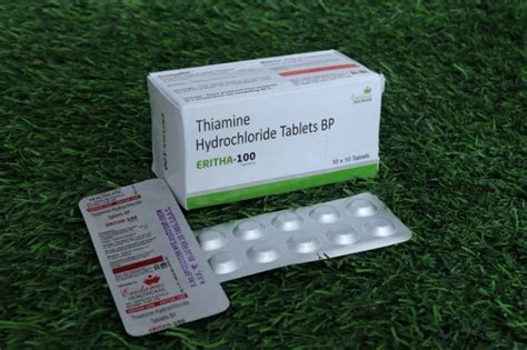 THIAMINE HYDROCHLORIDE 100MG TABLET | ERITHA-100 | Manufacturer | Supplier