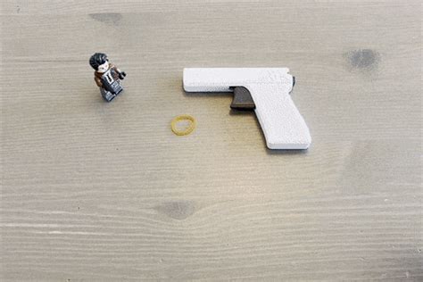 Mini Rubber Band Pistol by Plastic Flow | Download free STL model | Printables.com