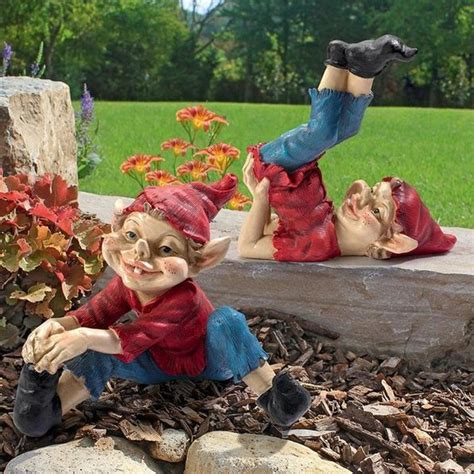 Eccentric Elf Garden Gnome Statues | Plant Addicts