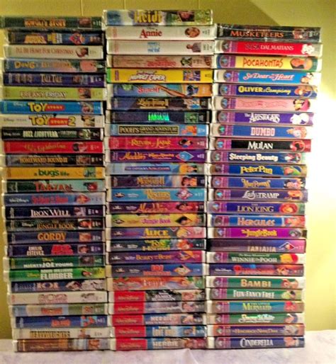 Disney Black Diamond Classics Masterpiece Collection VHS Huge Lot 77 ...