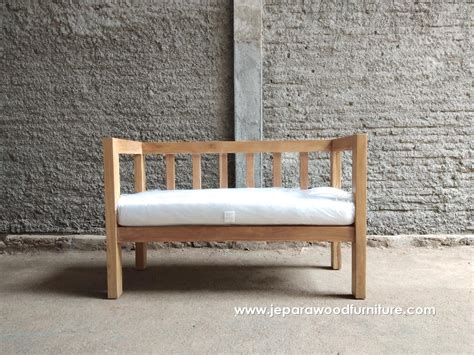 Teak Outdoor 2 Seater Sofa » Jepara Wood Furniture