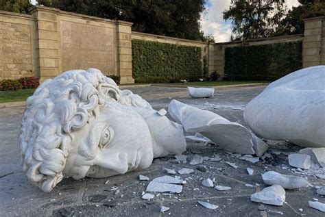 Massive 'David' statue, a replica of Michelangelo's work, topples at ...