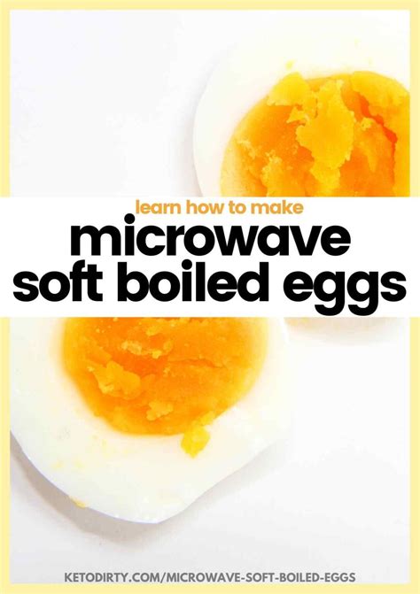 How To Microwave Soft Boiled Eggs In 6 Minutes - Super Easy!