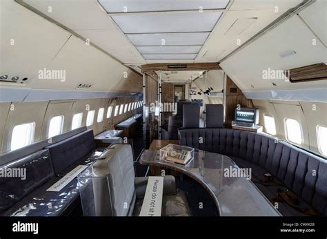 Inside Air Force One at the Museum of Flight, Seattle, USA Stock Photo ...