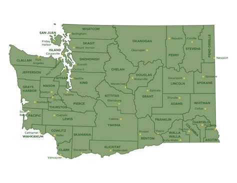 Map Of Counties In Washington State - Alaska Map