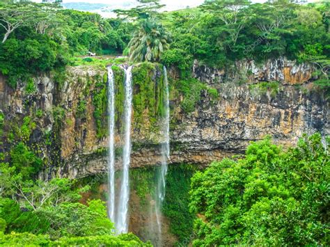 Chamarel Waterfall Mauritius — Stock Photo © bennymarty #87818340