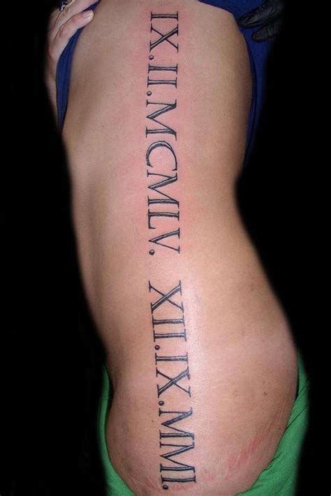 Inked Up!: Roman Numeral Tattoos