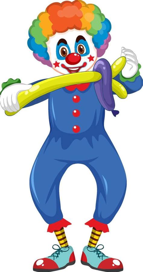 Funny clown cartoon character 4630169 Vector Art at Vecteezy