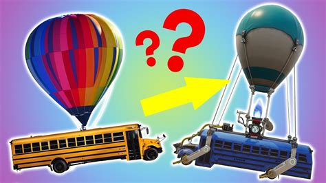 Could the FORTNITE BALLOON Lift the BATTLE BUS??? - YouTube