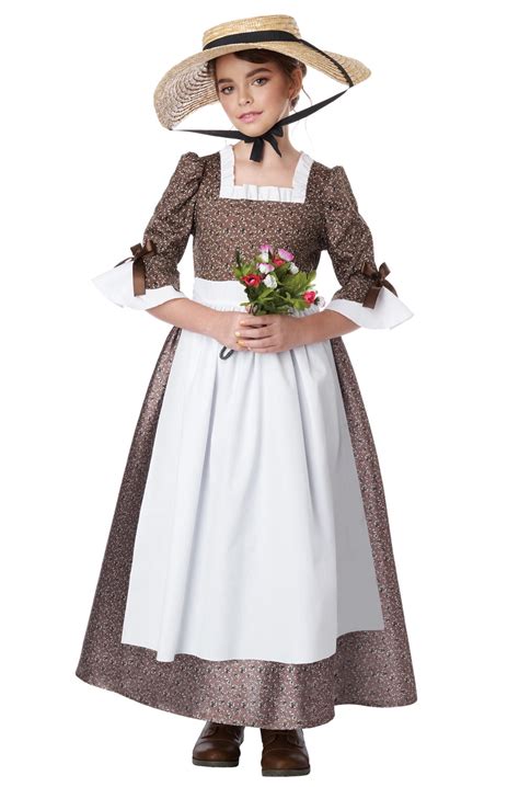 American Colonial Dress Child Costume - Walmart.com