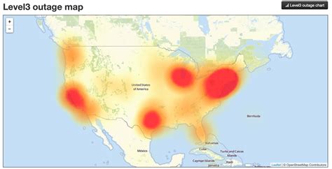 Level 3 Outage Map – Map Of The Usa With State Names