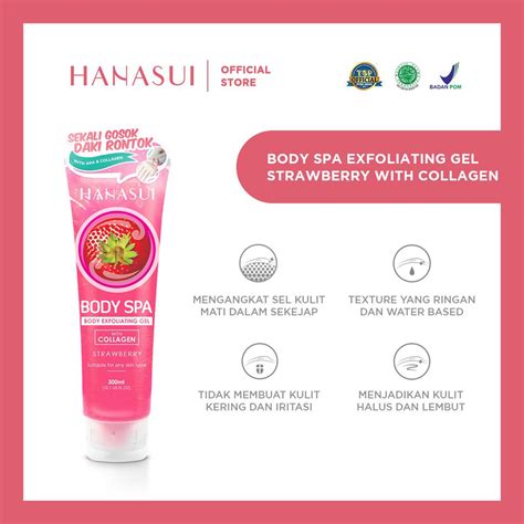 Jual Hanasui Body Spa Body Exfoliating Gel Series 300 ml | Gel ...