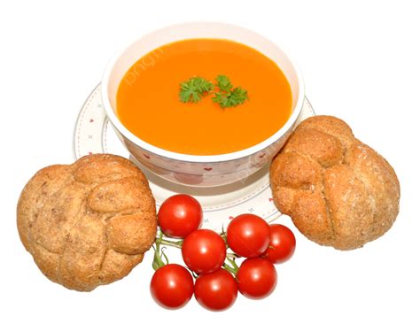 Tomato Soup And Bread Food, Background, Tomatoes, Healthy PNG ...
