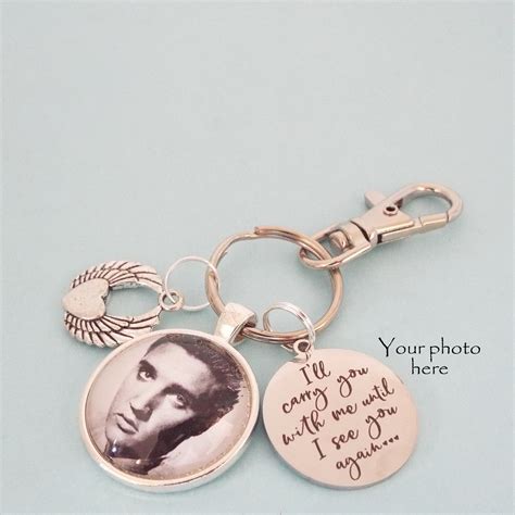 Memorial Keychain, Custom Photo In Memory Gift, In Memory of Loss of ...