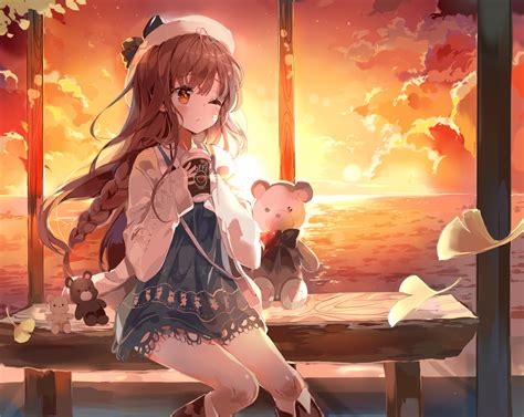 Cute Anime Girl Drinking Coffee Wallpapers - Wallpaper Cave