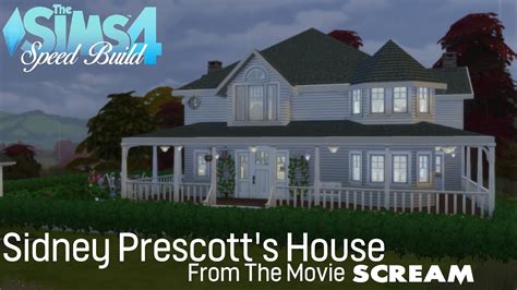 Sims 4 Speed Build | Sidney's House from SCREAM (1995) - YouTube