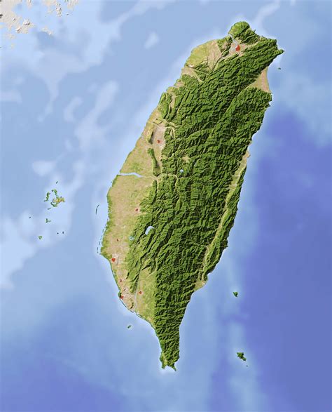 Taiwan Map - Guide of the World