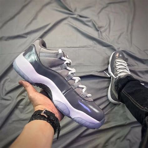 2018 New Men Shoes 11 XI 11s OG Low Cool Grey 528895 003 J11 Gray Mens ...