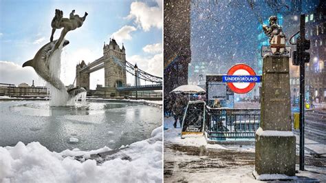 Heavy Snowfall Turns London Into A Beautiful Winter Wonderland