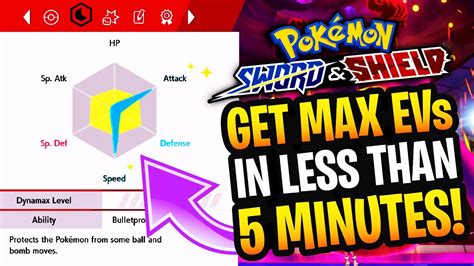 How to Max Out Pokemon EVs In Less Than 5 Minutes In Pokemon Sword and Shield - YouTube