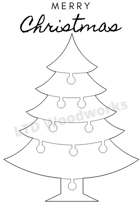 Christmas Tree Scroll Saw Pattern - Etsy