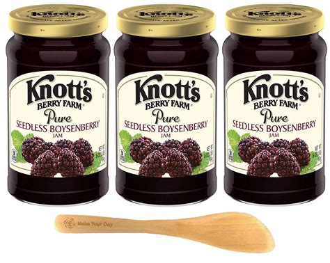 Buy Knott's Berry Farm Seedless Boysenberry Jam, 16 Ounce Jar (Pack of ...