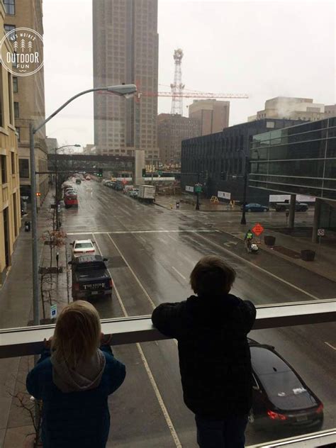 "Hiking" in the Downtown Des Moines Skywalks - Des Moines Outdoor Fun