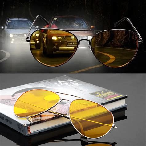 Unisex HD Vision Sun Glasses Night Driving Safety Car Drivers Driving Glasses sunglasses Driving ...