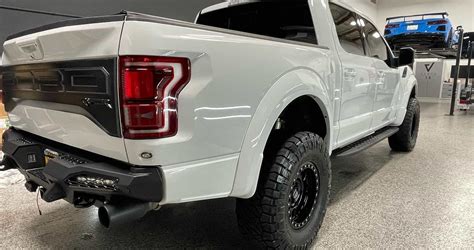 White Ford Pickup Detailing