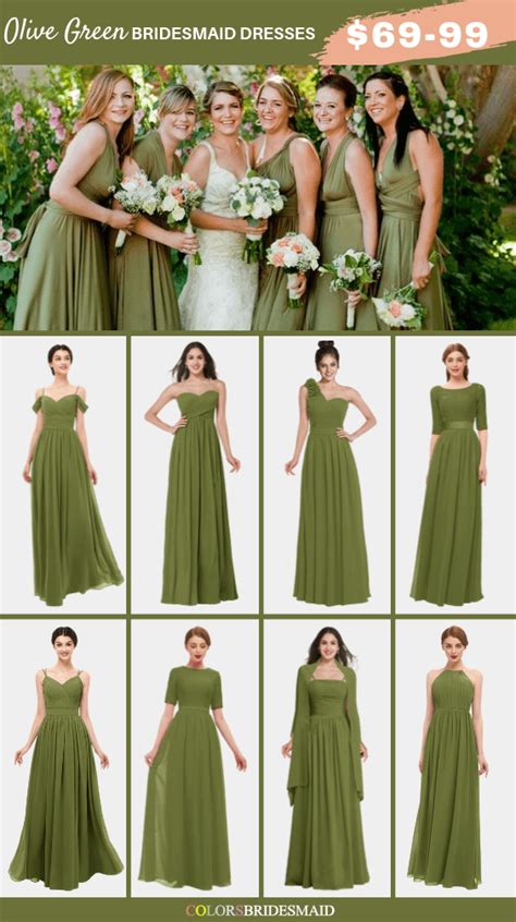 [5+] Moss Green Bridesmaid Dresses | #The Expert