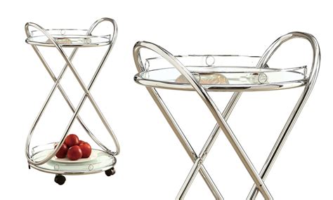 Monarch Chrome Bar Cart | Groupon Goods