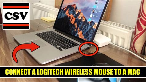 How to CONNECT a Logitech Wireless Mouse to a Macbook Pro Computer ...