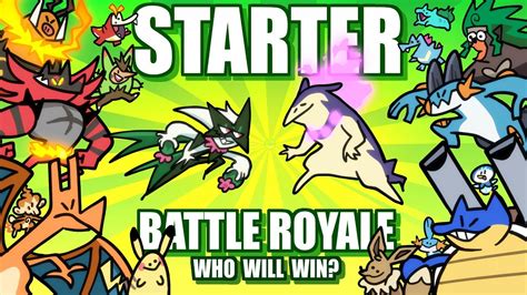 Starter Pokemon Battle Royale 💥 Collab With @Gnoggin - YouTube