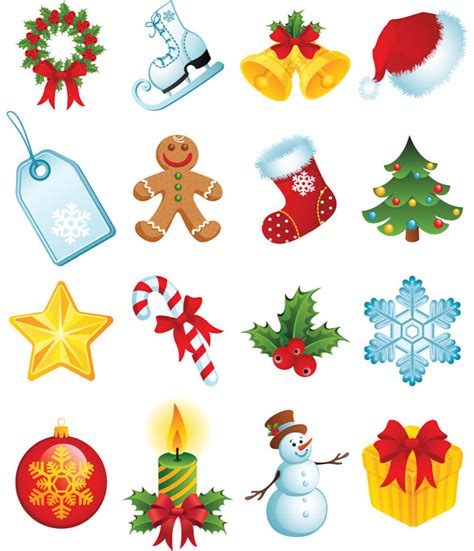 Christmas ornament elements vector | Vector Graphics Blog