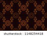 Damask Background Brown, Orange Free Stock Photo - Public Domain Pictures