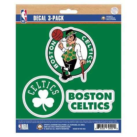 Fanmats | Boston Celtics Decal 3-pk