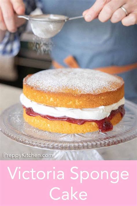 Soft, tender, and fluffy, this Victoria Sponge Cake recipe is a simple ...