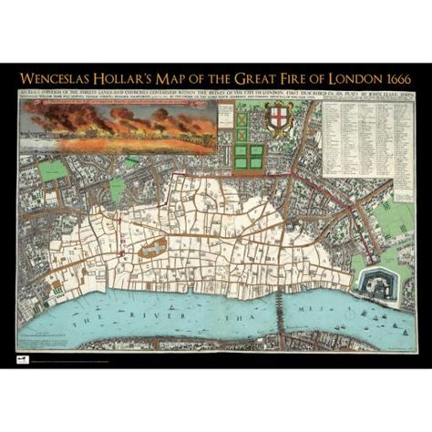 Great Fire of London Map