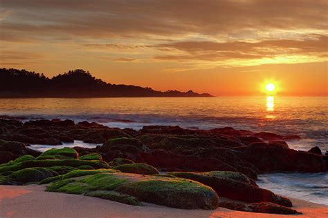 Sunset, Carmel River Beach Photograph by Don Smith