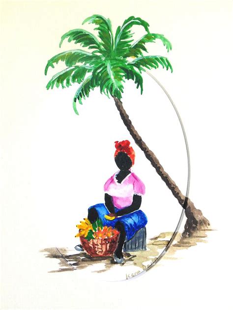 Fruit Seller Painting by Karin Dawn Kelshall- Best