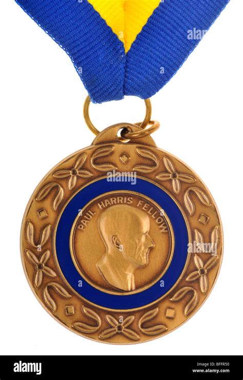 Rotary Paul Harris Fellow medal Stock Photo - Alamy