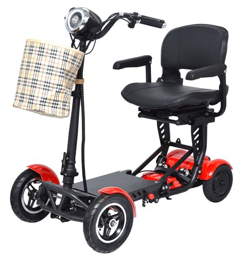 Lightweight Foldable Mobility Scooter Mobile Wheelchair Portable Folding Electric Power Scooter ...