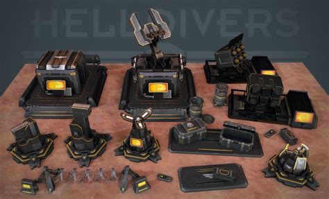 Helldivers - Helldiver Tech | Oskar, 2d game art, Props