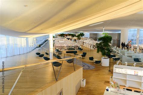 Helsinki Central Library Oodi Interior Stock Photo | Adobe Stock