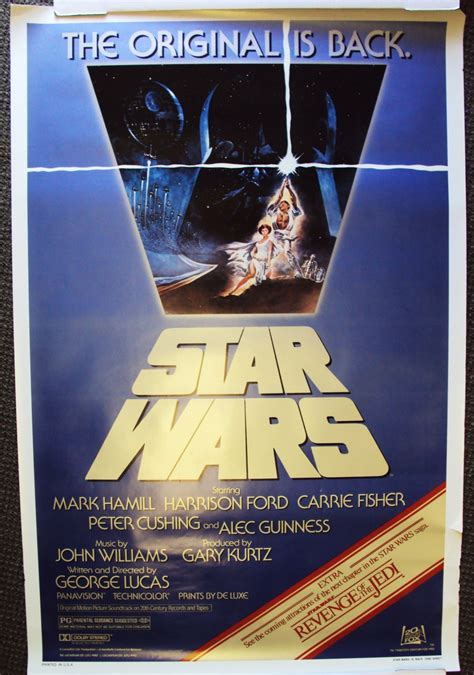 STAR WARS Original Poster REVENGE of the Jedi R82 Lucas