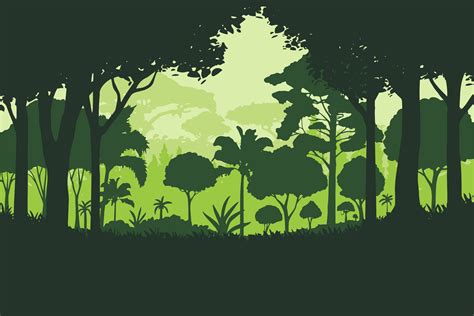 Woodland Silhouette Vector Graphic by sabavector · Creative Fabrica